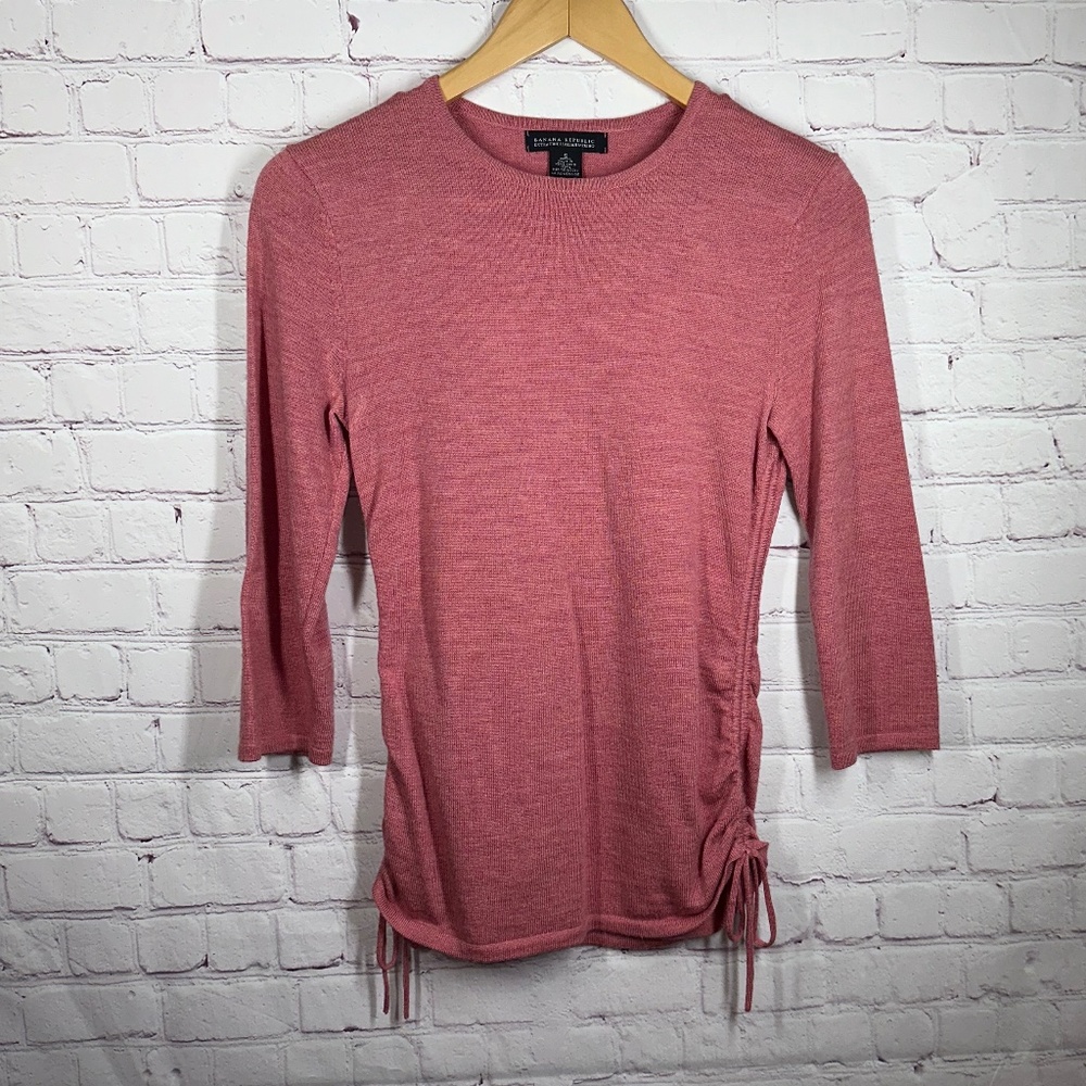 BANANA REPUBLIC Women's Long Sleeve Italian Merino Sweater  Size S -Color Salmon